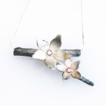 Transcendence Double Blossom Branch Necklace Transcendence Double Blossom Branch Necklace - blossoms hand carved from recycled fine silver.