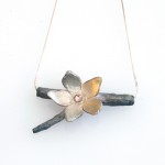 Transcendence Single Blossom Branch Necklace Transcendence Single Blossom Branch Necklace - blossom hand carved from recycled fine silver.