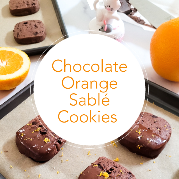 Chocolate Orange Sable Cookies Recipe - Click Here