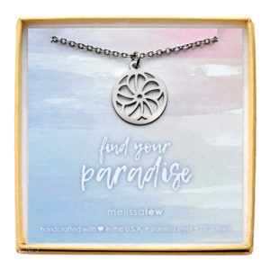 Stainless Steel Plum Blossom Necklace